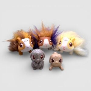 Little Live Pets Mama Surprise Figures Lot of 5 Guinea Pigs & Bunny Rabbits